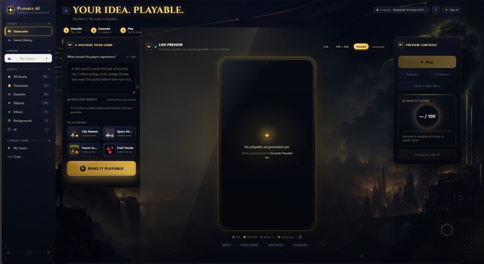 Playable Ad Generator preview